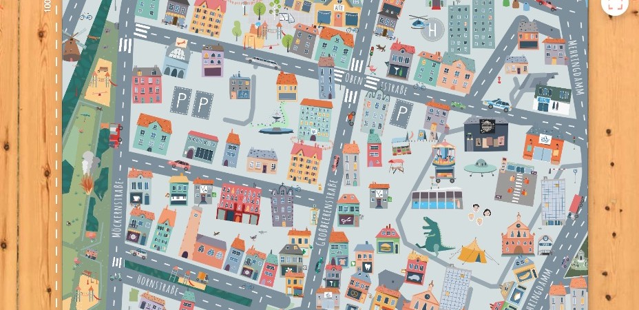 So sieht ein selbstgestalteter Teppich in der Theorie aus. Unten seht Ihr das Ergebnis in der Praxis. (Screenshot)