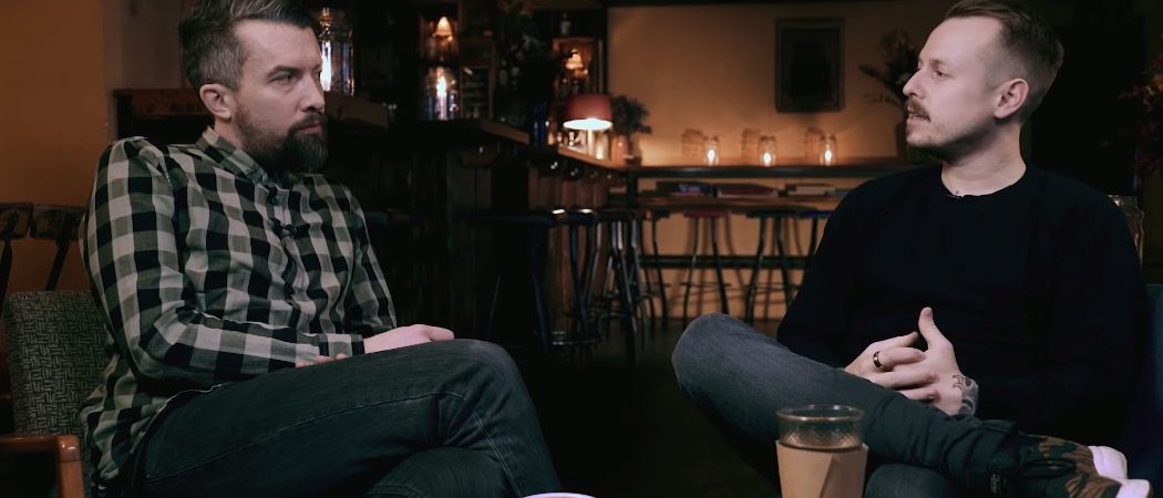 Jan und ich im Gespräch über seinen Wunsch, niemals Kinder zu bekommen. Auch wenn es nicht so aussieht: Gelacht haben wir auch! (Screenshot / Hyperbole)